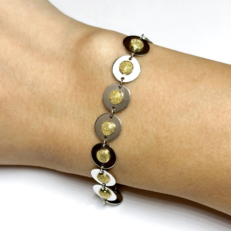 Bracciale Piastrine Oro 18 kt