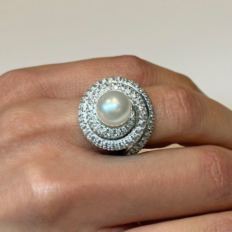 anello salvini perla e diamanti