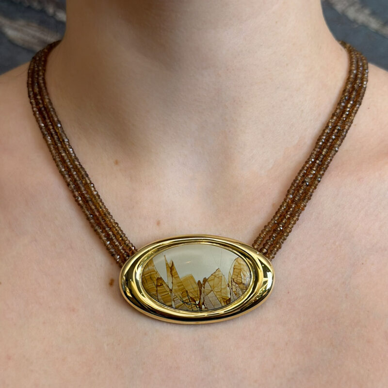 Collana Zaffiri Brown