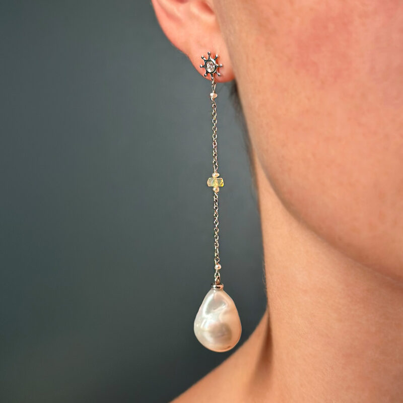 OERCCHINI FLAVIORO ORO 18KT PERLE E OPALE