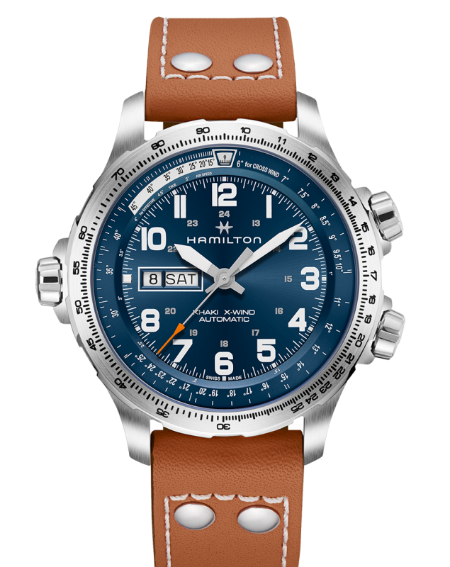 HAMILTON KHAKI AVIATION X-WIND DAY DATE AUTO H77765541