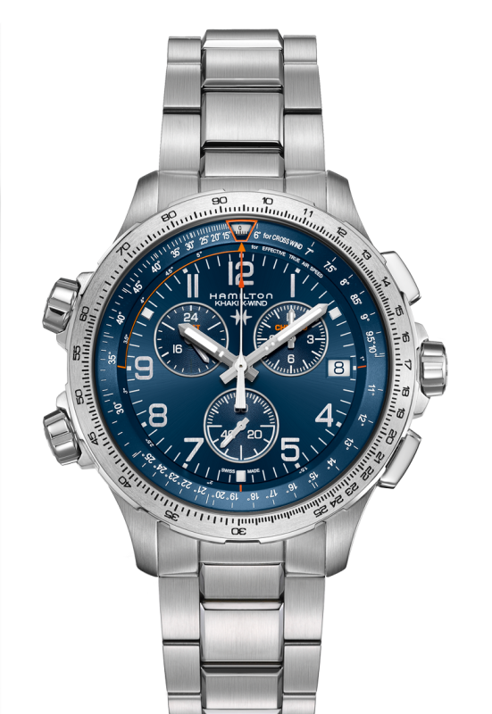 HAMILTON KHAKI AVIATION X-WIND GMT CHRONO QUARTZ H77922141