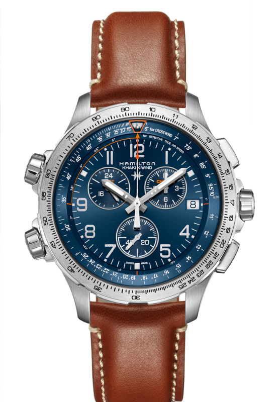 HAMILTON KHAKI AVIATION X-WIND GMT CHRONO QUARTZ H77922541