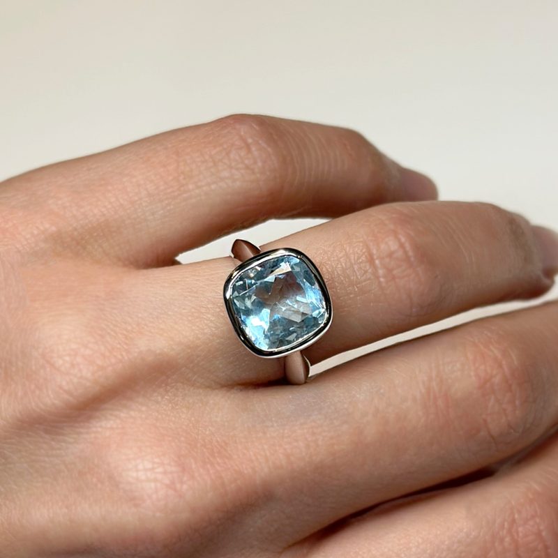 anello acquamarina