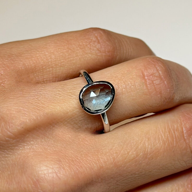 anello topazio blu london