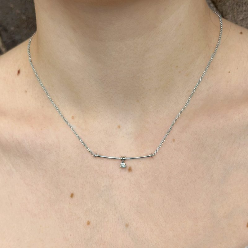 Collana Flavioro Punto Luce Diamante