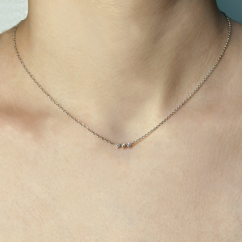 Flavioro Collana Tris Diamanti