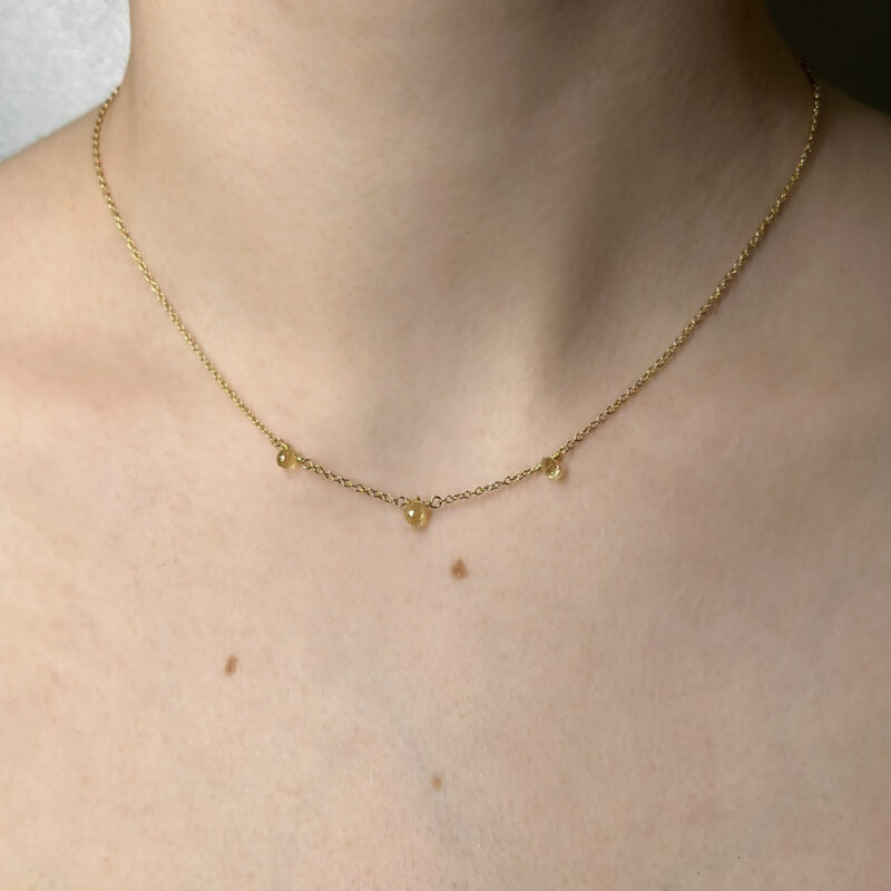 Flavioro Collana Dono² 18kt Zaffiri Lime