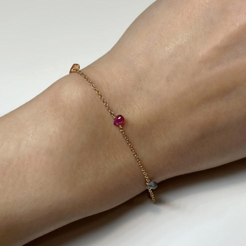 Flavioro Bracciale Dono² 18kt Zaffiri Multicolore