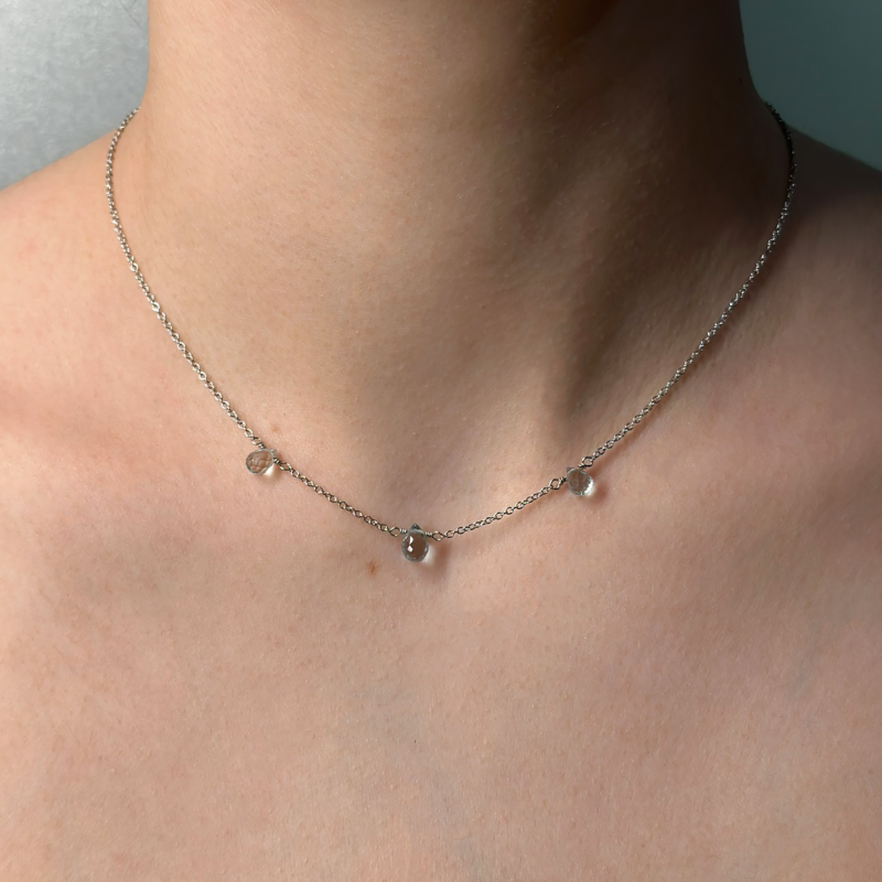 Flavioro Collana Dono² 18kt Acquamarine