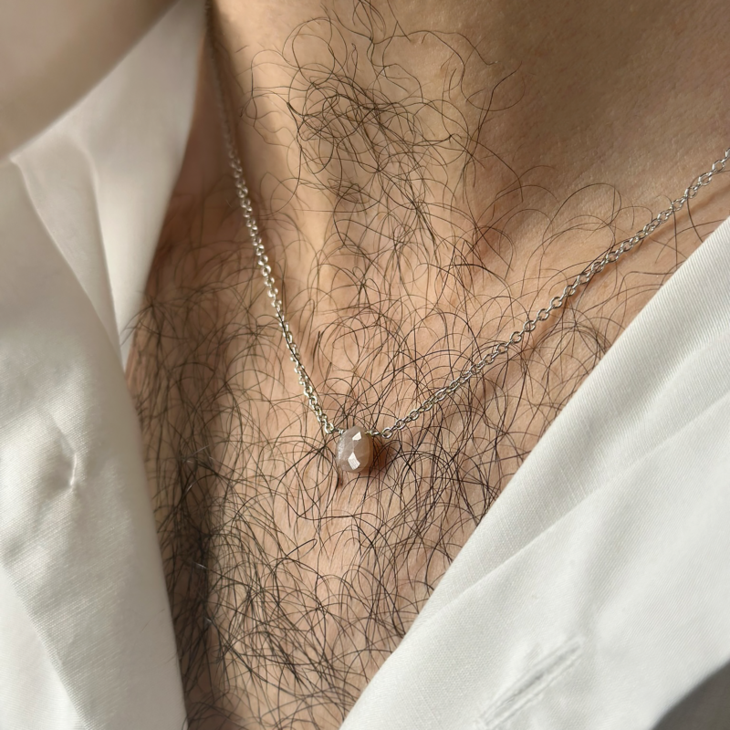 Flavioro Collana Unisex Dono² 9kt Pietra di Luna