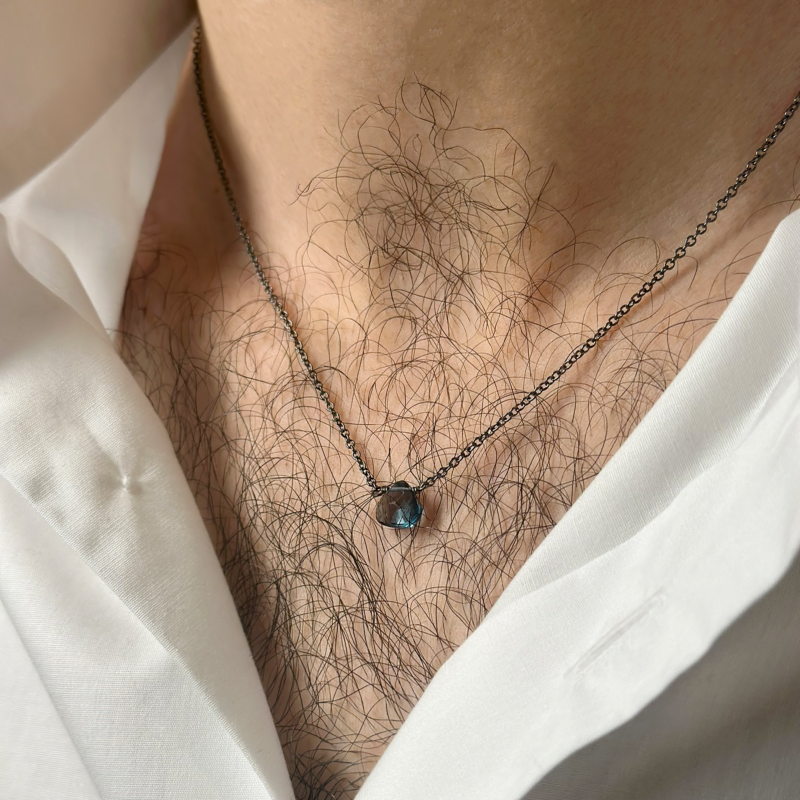 Flavioro Collana Dono² Unisex 18kt Topazio Blu London