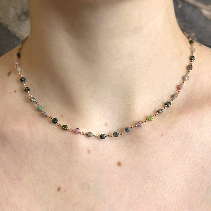 collana tormaline multicolore