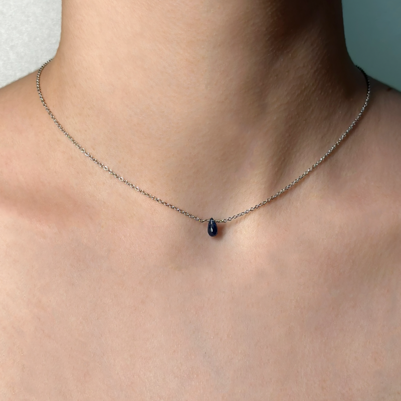 Flavioro Collana Dono² Oro 18kt Zaffiro Blu