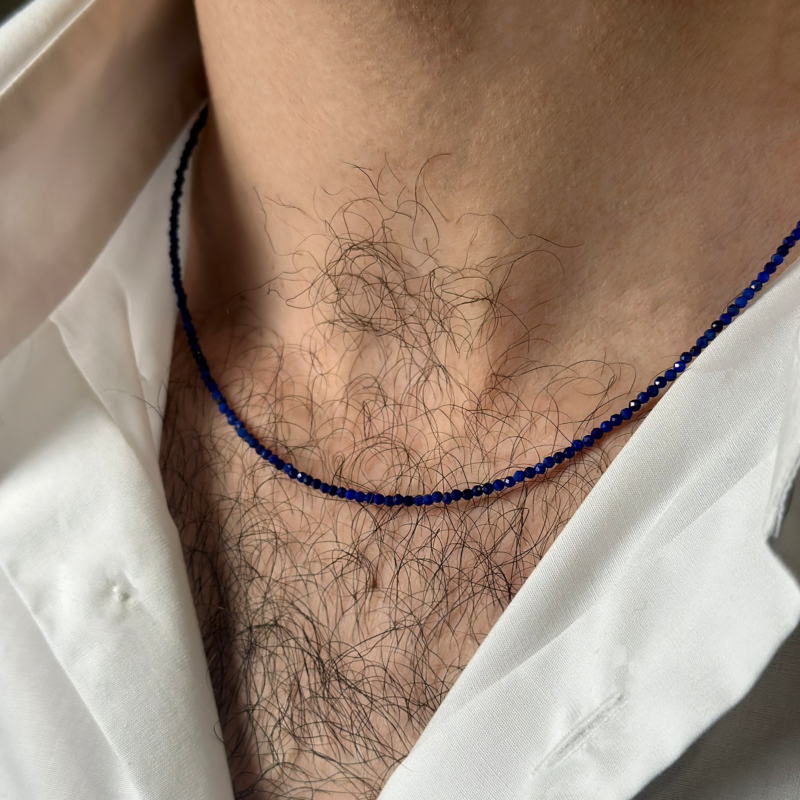 Flavioro Collana Rainbow Unisex Lapislazzuli Oro 18kt