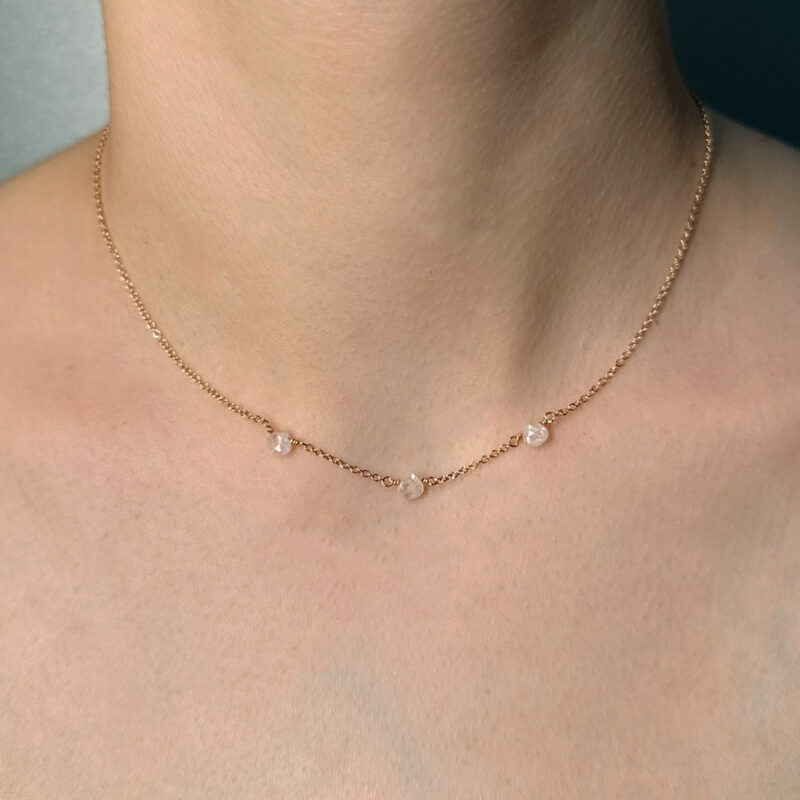 Collana Flavioro Dono oro e labradoriti