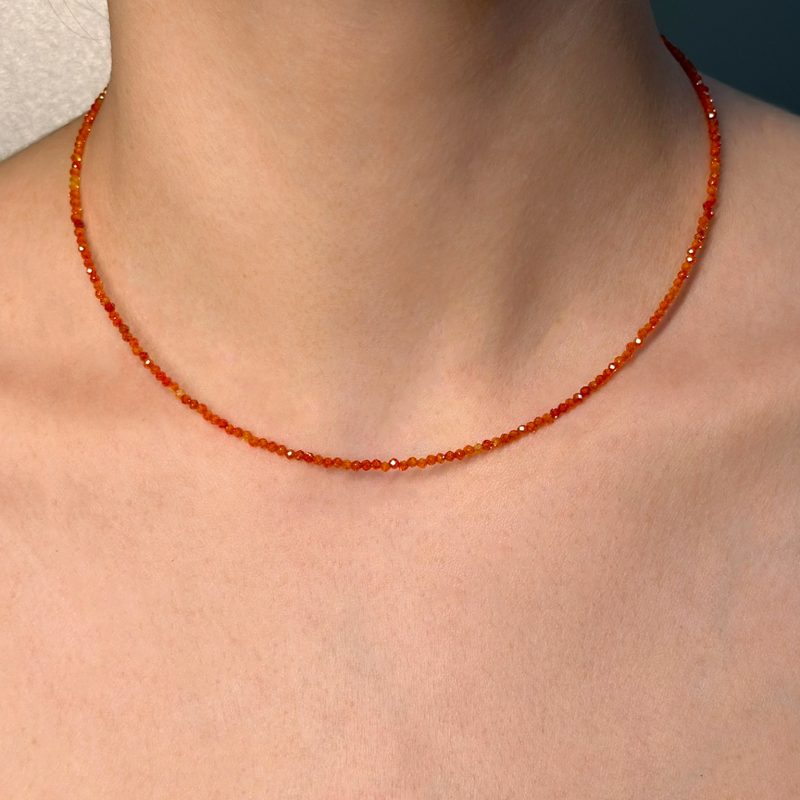 collana rainbow zirconi arancione