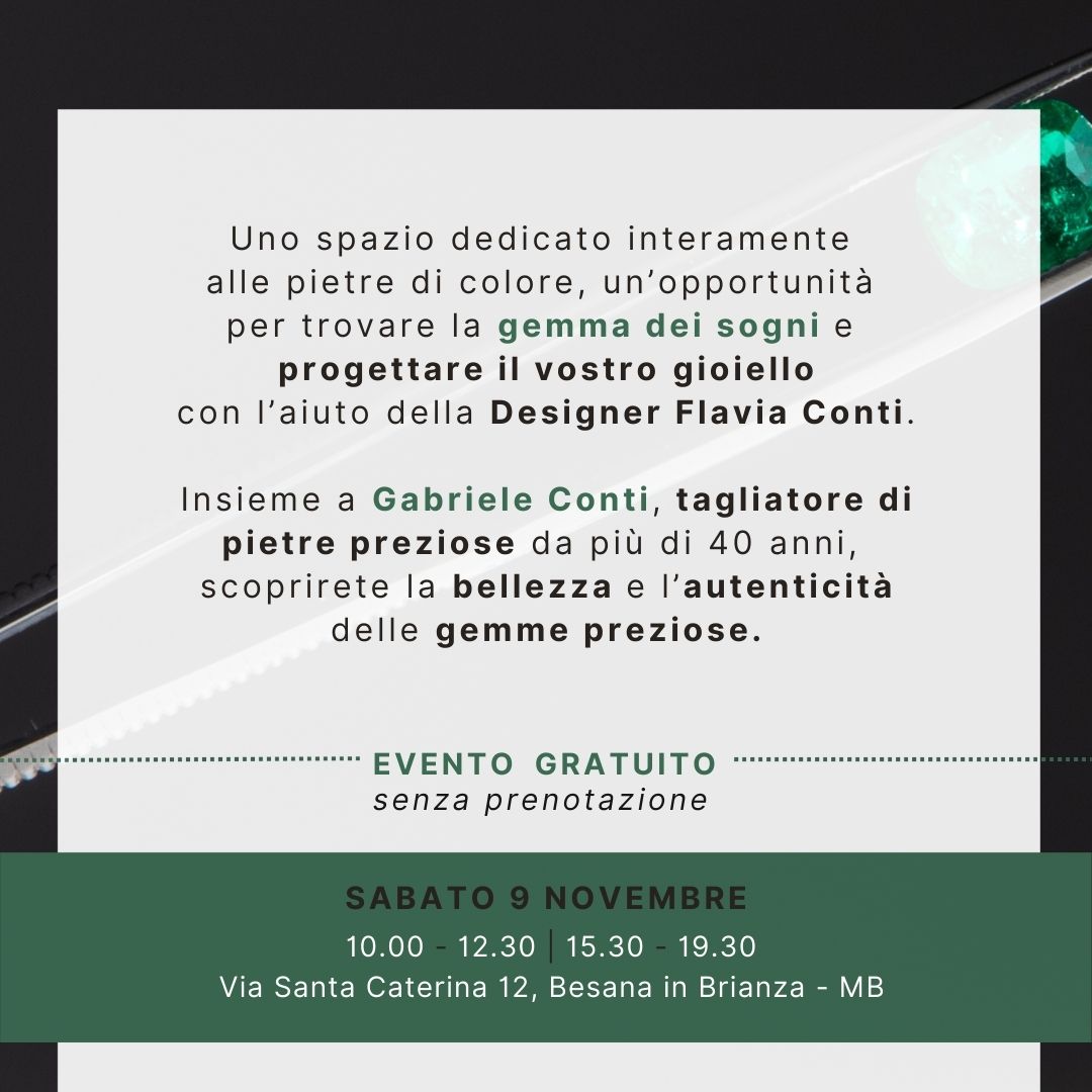 EVENTO GEMME SABATO 9 NOVEMBRE 