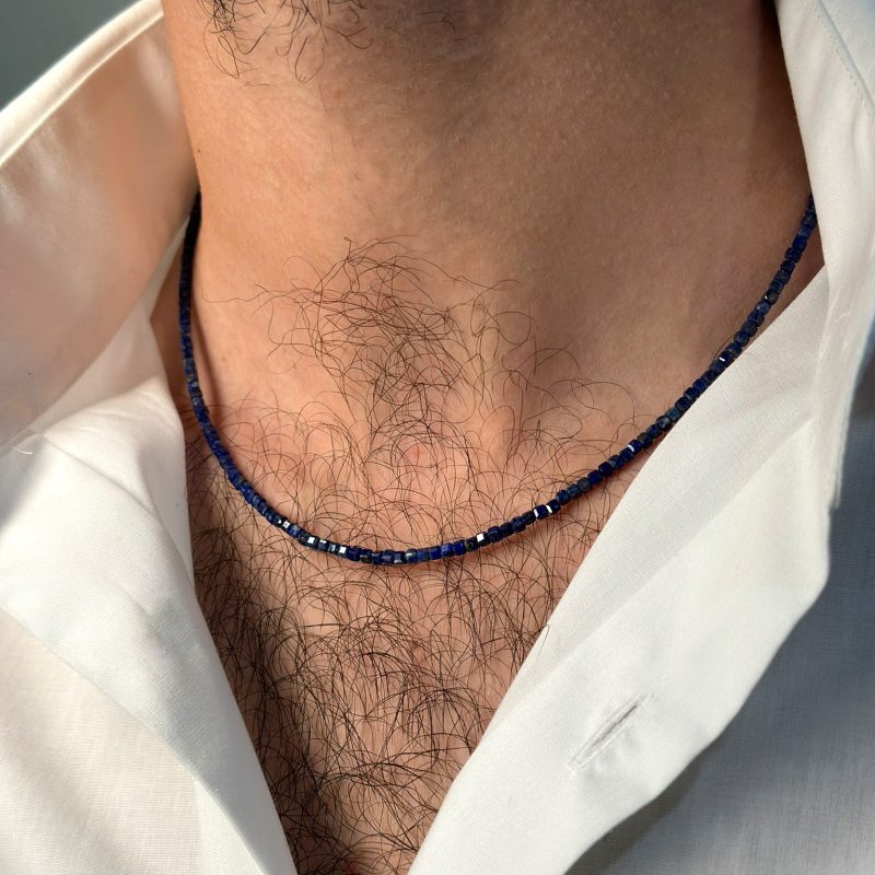collana lapislazzuli uomo
