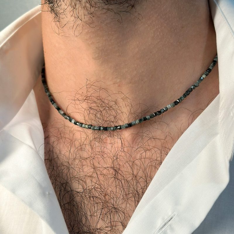 collana rainbow tormalina nera