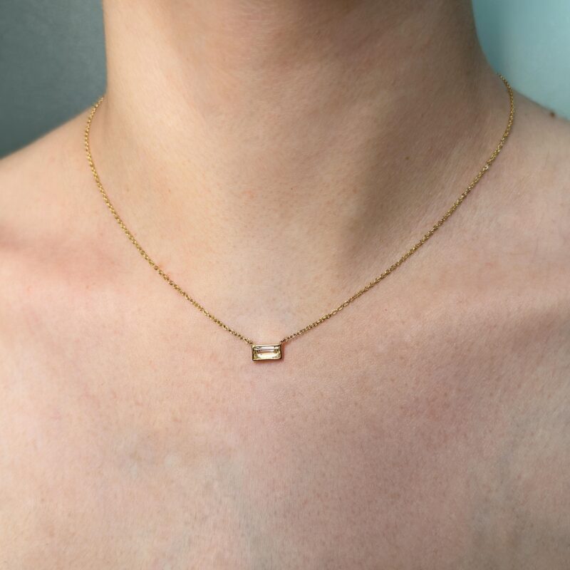 collana flavioro diamante baguette