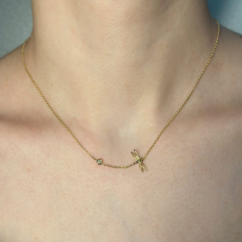 collana Flavioro libellula oro giallo
