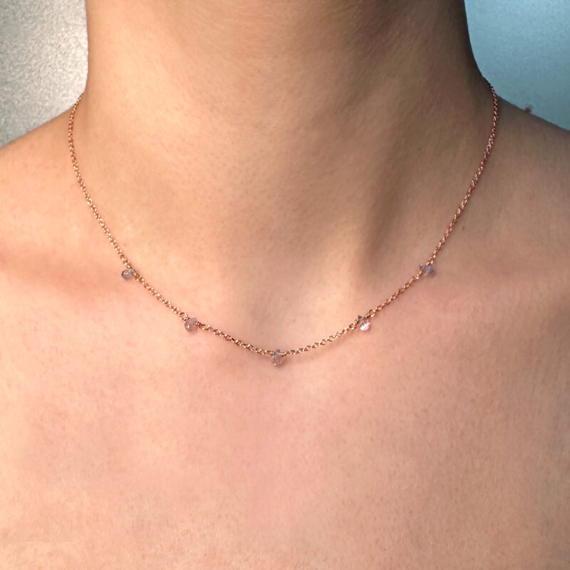 collana dono zaffiri azzurri