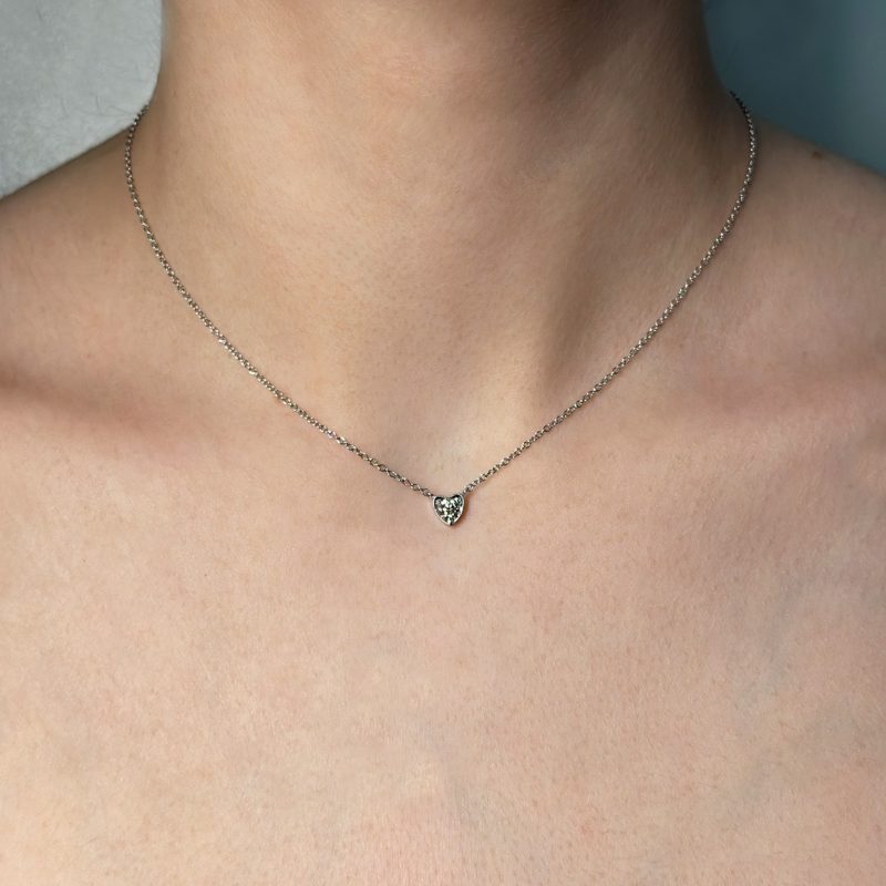 collana cuore diamante flavioro