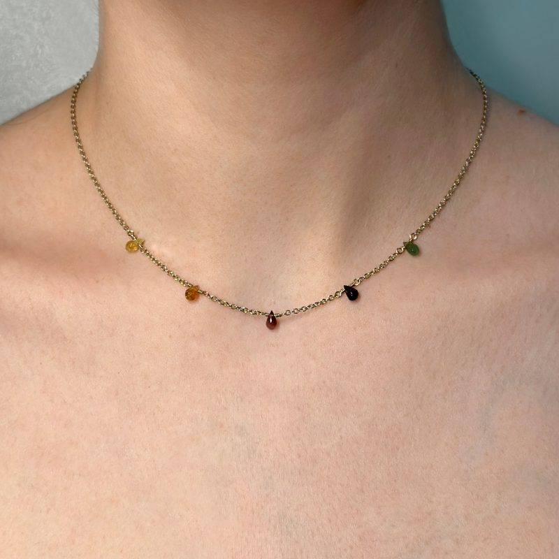 collana dono tormaline multicolore