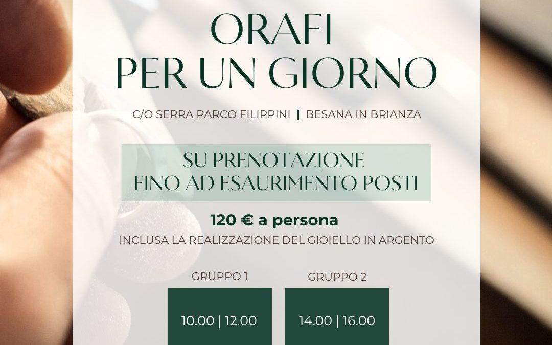WORKSHOP ORAFI PER UN GIORNO