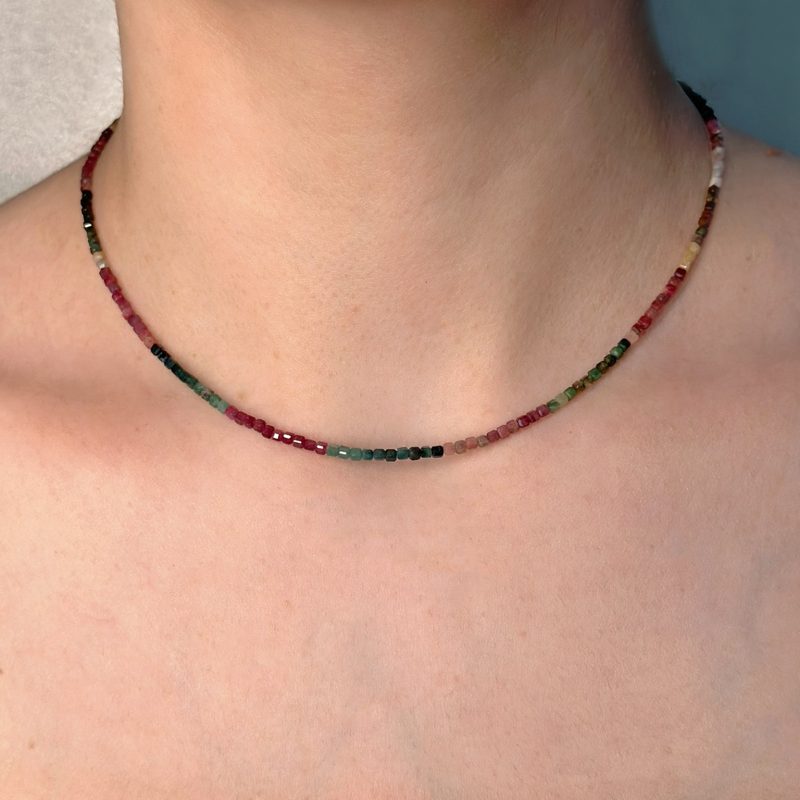 collana rainbow flavioro tormaline multicolore