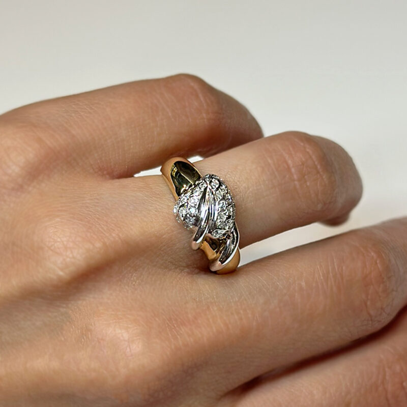anello diamanti oro