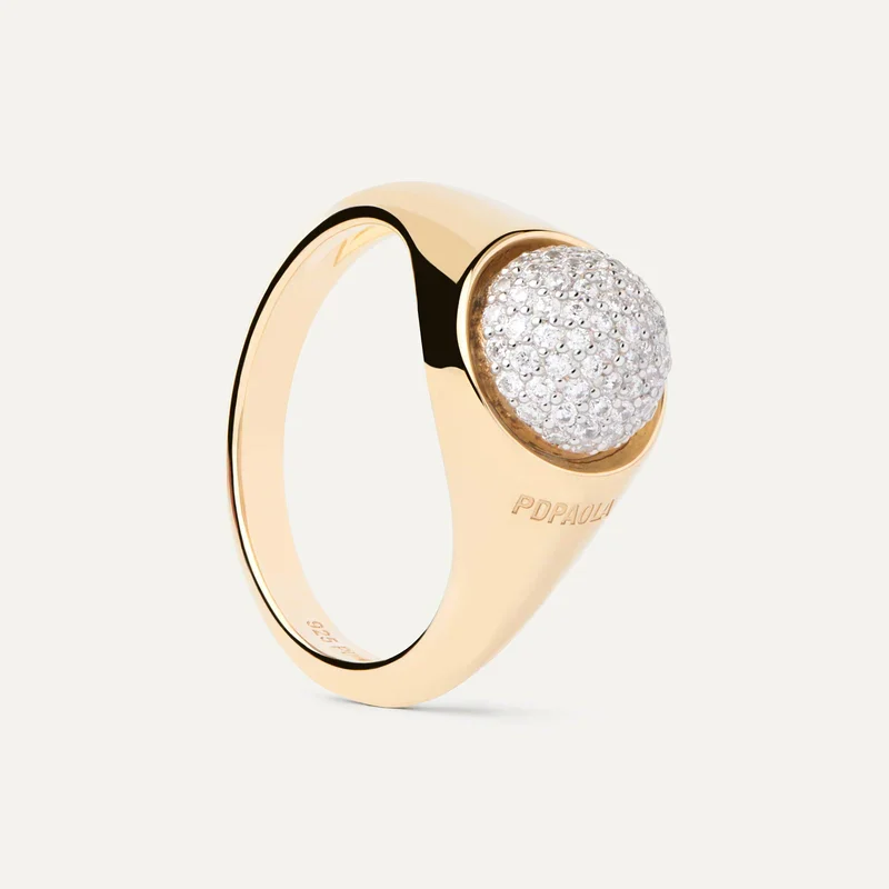 Anello Pavé Moon