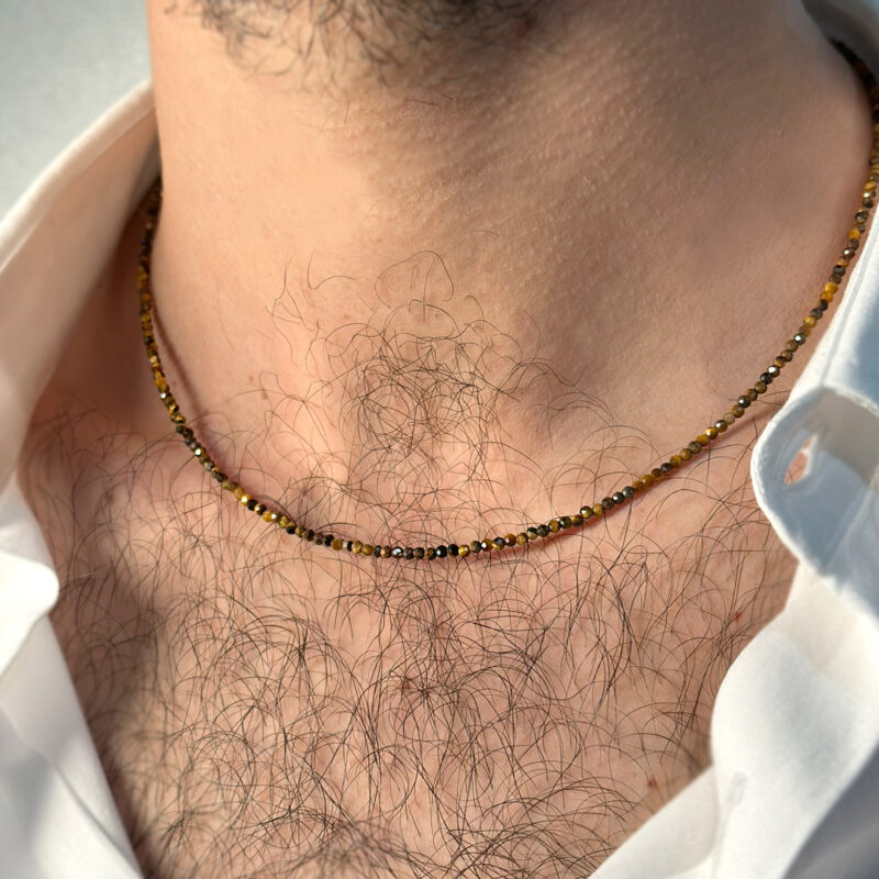 collana flavioro rainbow occhio di tigre unisex