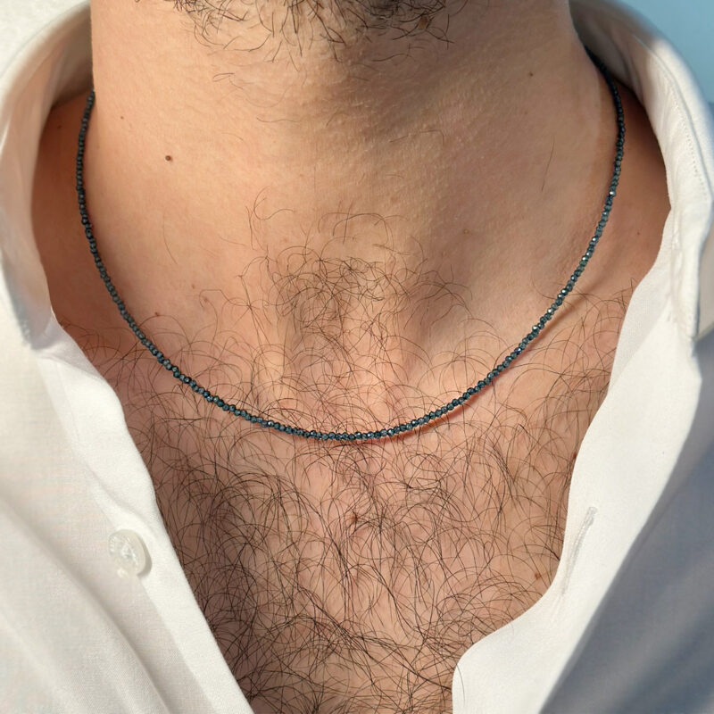 Collana Rainbow unisex topazi blu london