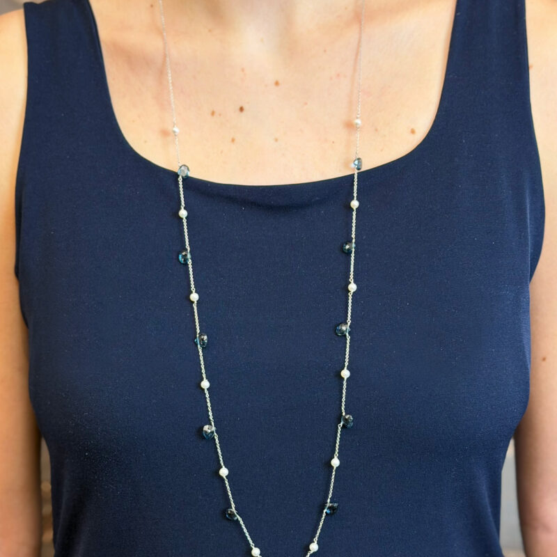 collana topazi e perle