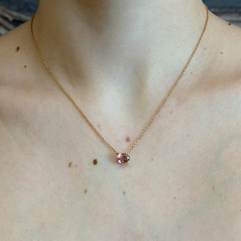 collana tormalina rosa
