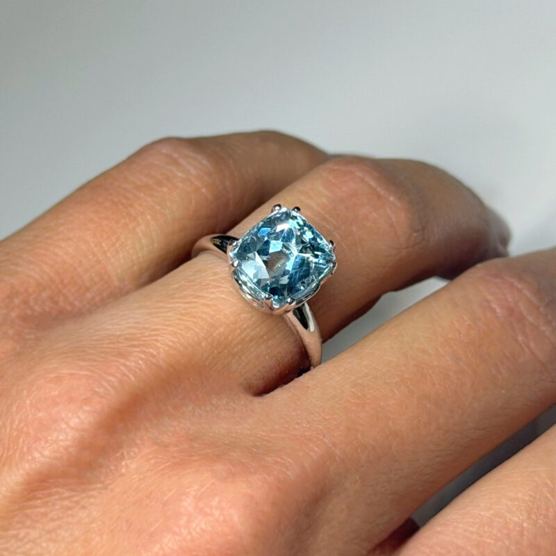 Anello acquamarina oro Flavioro