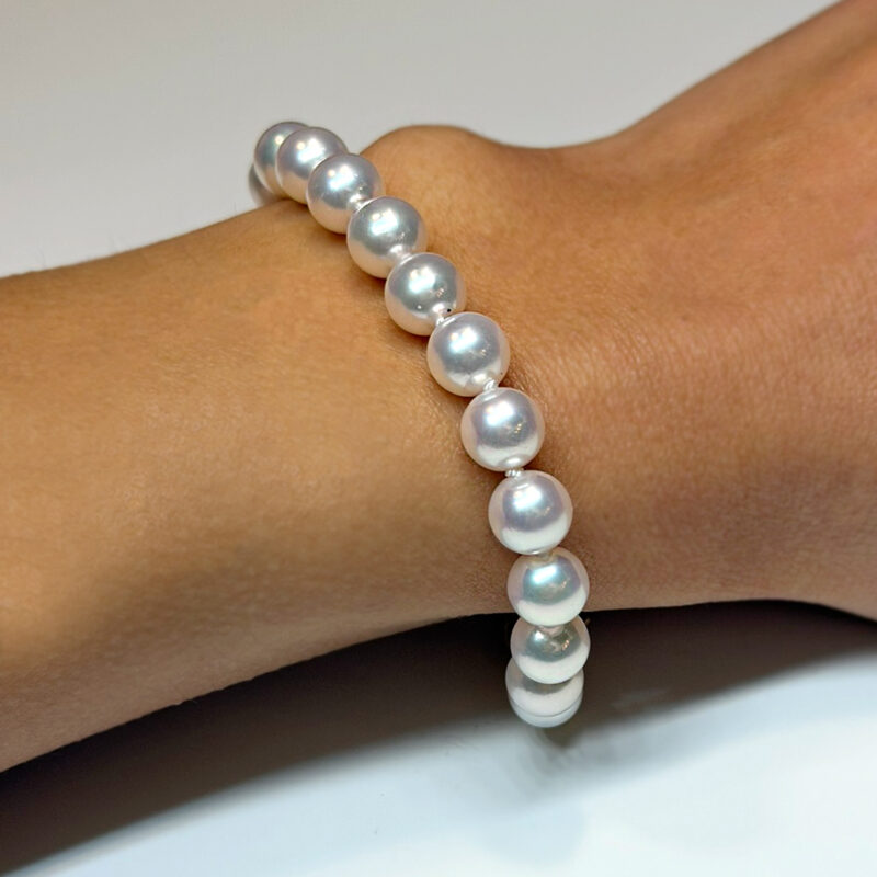 Bracciale Perle Akoya oro 18kt