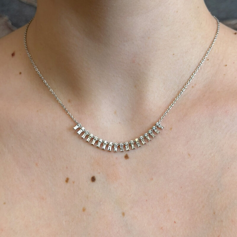 COLLANA RFJEWELS DIAMANTI BAGUETTE CT 0.44
