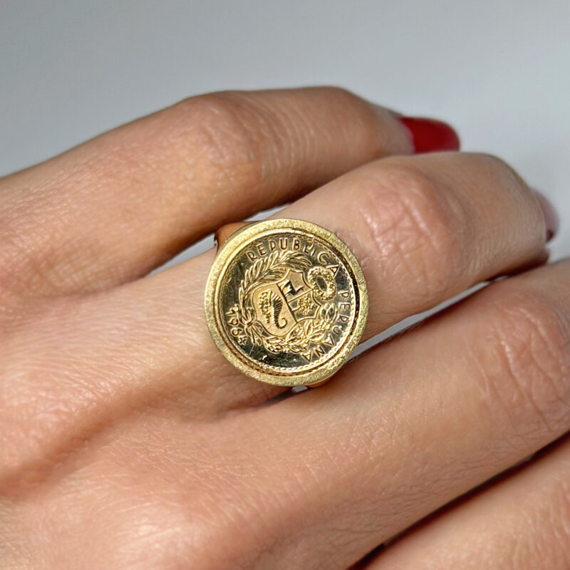 anello moneta flavioro