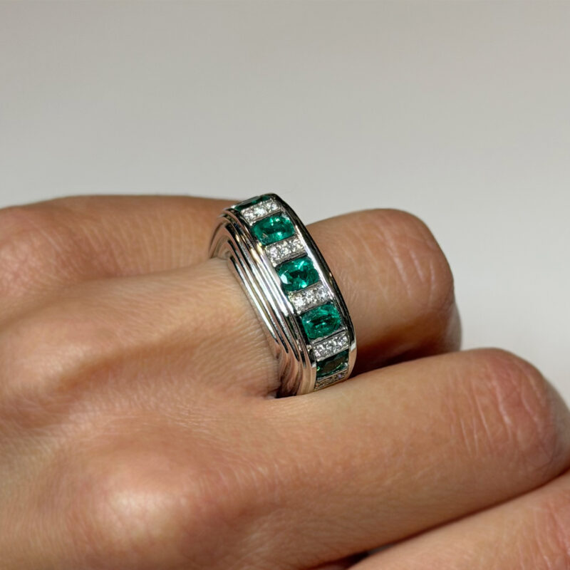 anello salvini smeraldi e diamanti