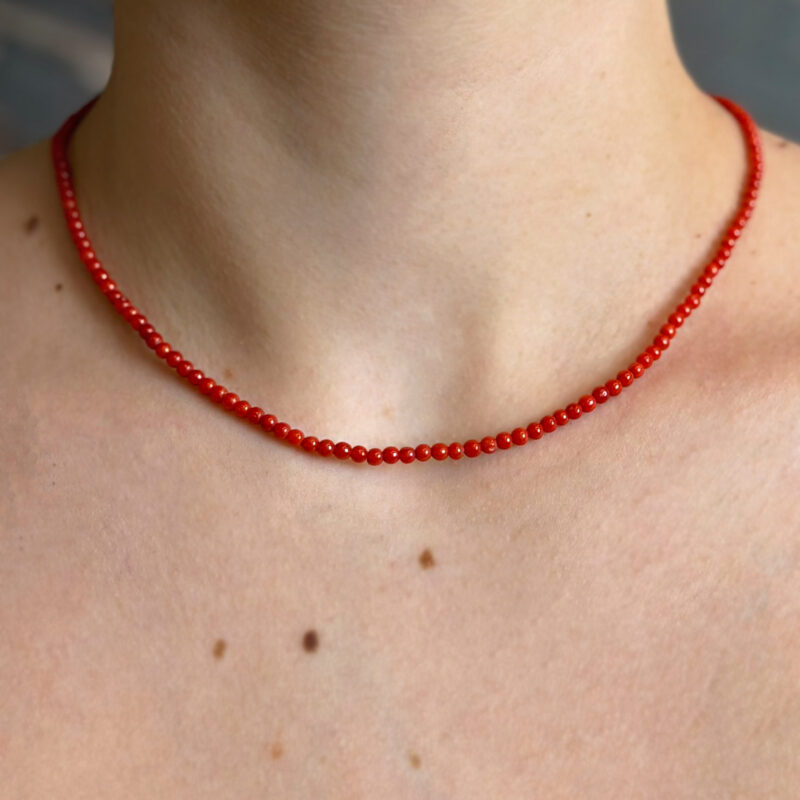 collana corallo oro giallo